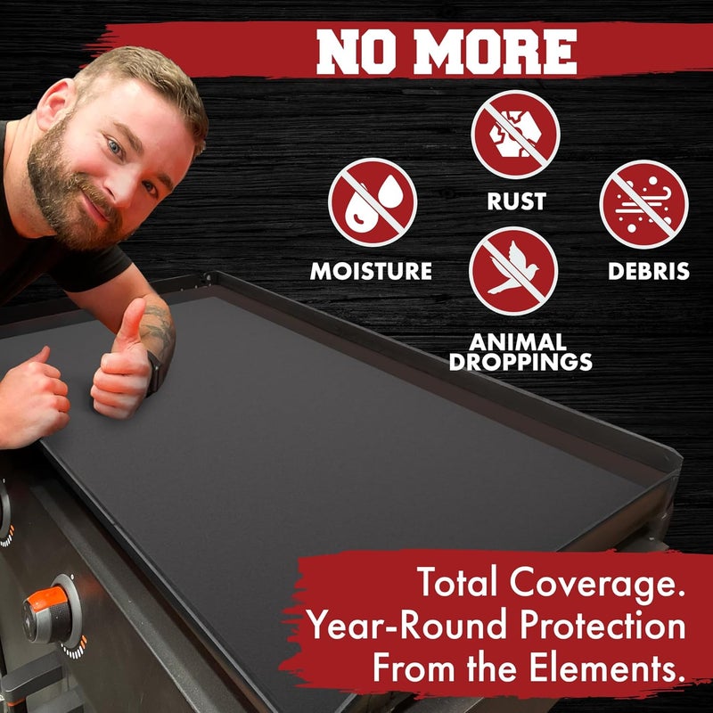 Kitchen perfection 28" Premium Silicone Griddle Cover Mat For Blackstone Griddle 28 Inch - Hermetic Protection From Rust & Debris All Year, Fits All Blackstone 28 Inch Models - Food Grade Silicone - Image 2